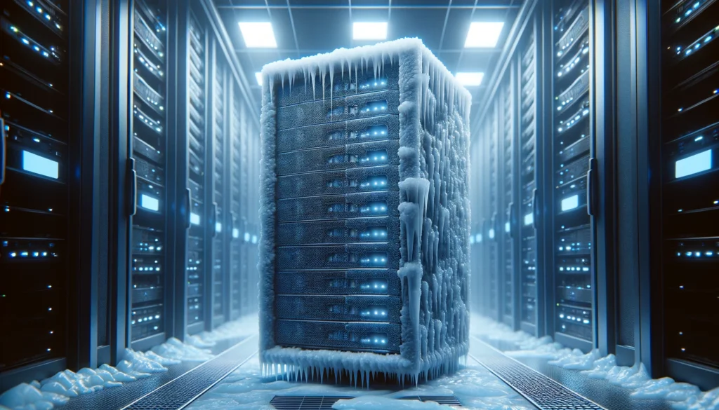 Server quick freeze vds rack rechenzentrum